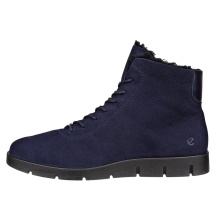 ECCO Winter Boots Bella Boot (Nubuck Leather, Warm) Navy Blue Ladies