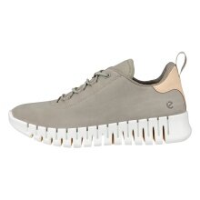 ECCO Sneaker Gruuv Lea (soft nappa leather) grey-beige ladies