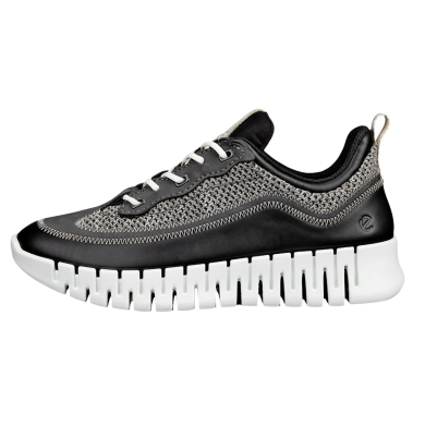 ECCO Sneaker Gruuv Lea (breathable textile) black ladies