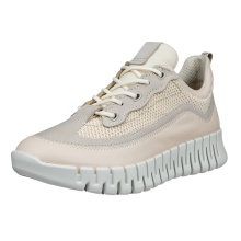 ECCO Sneaker Gruuv Lea (breathable textile) limestone ladies