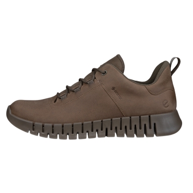 ECCO Sneaker Gruuv Lea GTX (smooth leather, waterproof) brown men's