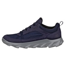 ECCO MX Low WP Walking Shoes (Nubuck Leather, Waterproof) Navy Blue Men's