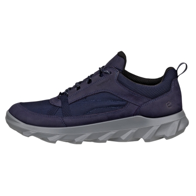 ECCO MX Low WP Walking Shoes (Nubuck Leather, Waterproof) Navy Blue Men's