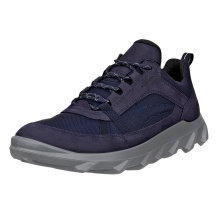 ECCO MX Low WP Walking Shoes (Nubuck Leather, Waterproof) Navy Blue Men's