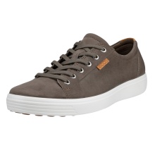ECCO Men's Soft 7 Sneakers (made from premium leather) grey/white