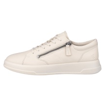 ECCO Move Zip Lace Sneakers (Premium Leather) beige ladies