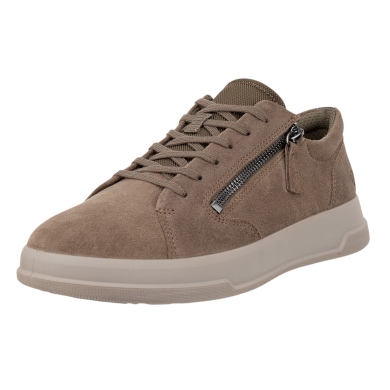ECCO Move Zip Lace Sneakers (Premium Leather) brown ladies