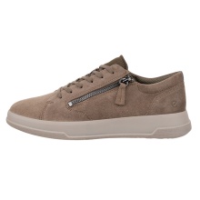 ECCO Move Zip Lace Sneakers (Premium Leather) brown ladies