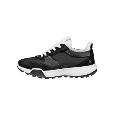 ECCO Retro Low Sneakers (Premium Nylon Leather) black ladies