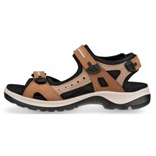 ECCO Yucatan Leather Sandal brown/beige Ladies
