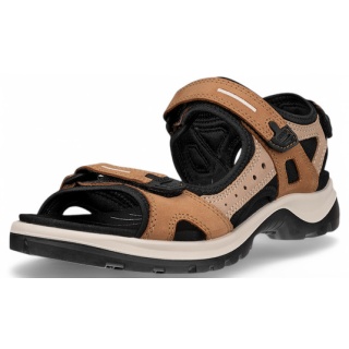 ECCO Yucatan Leather Sandal brown/beige Ladies