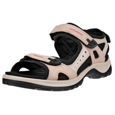 ECCO Yucatan Leather Sandal pink/beige Ladies