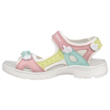 ECCO Yucatan Leather Sandal Multi/White Ladies