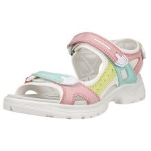 ECCO Yucatan Leather Sandal Multi/White Ladies