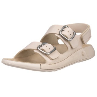 ECCO Cozmo 3 Strap Sandal (Premium Leather) beige ladies