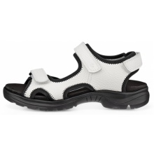 ECCO Hike 3 Strap Sandal (Leather) white Ladies