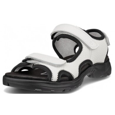 ECCO Hike 3 Strap Sandal (Leather) white Ladies
