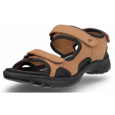 ECCO Hike 3 Strap Sandal (Leather) brown ladies
