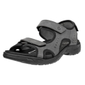 ECCO Hike 3 Strap Sandal (Leather) grey Men's
