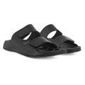 ECCO Cozmo Flat Sandal (full-grain leather, flexible sole) black men's