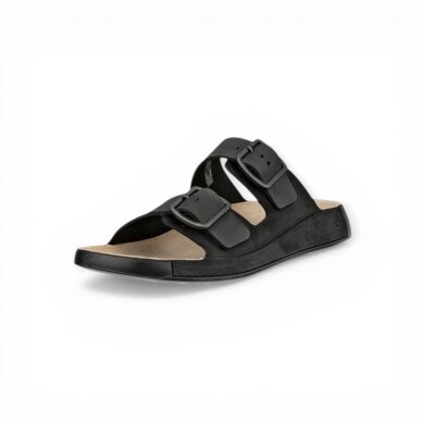 ECCO Cozmo Sandal (Nubuck Leather) black men's