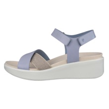 ECCO Flowt Sandal (full-grain and nubuck leather) blue ladies
