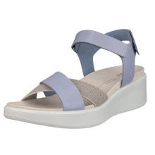 ECCO Flowt Sandal (full-grain and nubuck leather) blue ladies