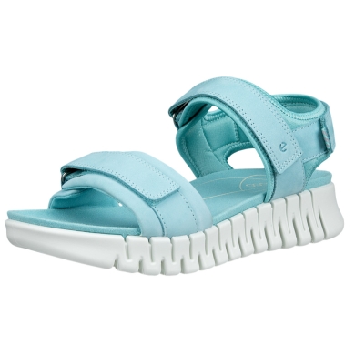 ECCO Sandal Gruuv Sol Lea (Premium Leather) blue Ladies