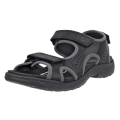 ECCO Hike 3 Strap Sandal (Leather) black Men's