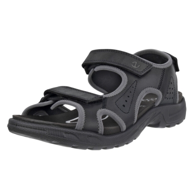 ECCO Hike 3 Strap Sandal (Leather) black Men's