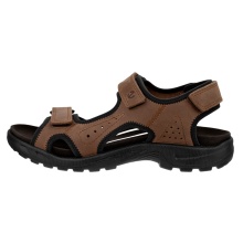 ECCO Hike 3 Strap Sandal (Leather) brown men's