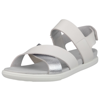 ECCO Sandal Samara 4 Strap (Full-grain leather) grey/silver ladies