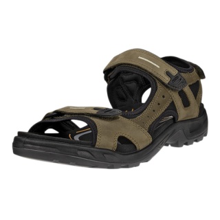 ECCO Yucatan Sandal (Offroad) Leather brown/black Men's
