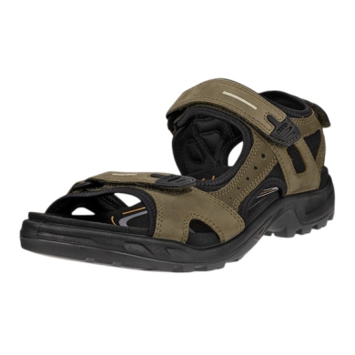 ECCO Yucatan Sandal (Offroad) Leather brown/black Men's