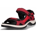 ECCO Yucatan Leather Sandal red/black ladies
