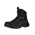 ECCO Offroad Mid Hiking Shoes (Nubuck Leather, Waterproof) Black Men's