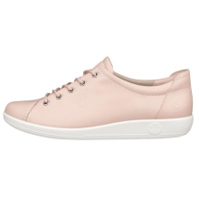 ECCO Sneaker Soft 2.0 Tie (light and flexible sole) light pink ladies