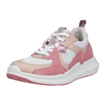 ECCO Biom 2.2 Lea Tex Sneakers (Premium Leather) pink/white children