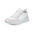 ECCO Sneaker Gruuv Zip Lace (Premium Leather) white ladies