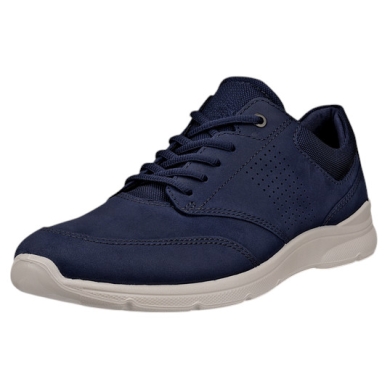 ECCO Sneaker Irving Low Lace (full-grain leather) navy blue men's