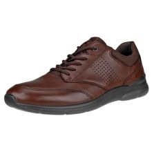 ECCO Sneaker Irving Low Lace (full-grain leather) dark brown men's