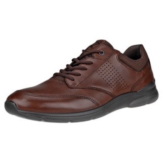 ECCO Sneaker Irving Low Lace (full-grain leather) dark brown men's