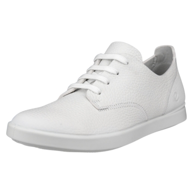 ECCO Leisure Lace Up Sneakers (soft premium leather) white ladies