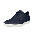 ECCO Leisure Derby Sneakers (ECCO Leather) navy blue men's