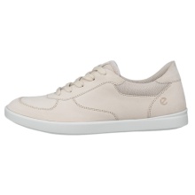 ECCO Leisure Oxford Sneakers (Premium Leather) limestone Ladies