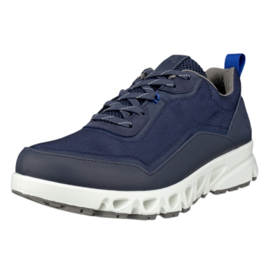 ECCO Multi-Vent GTX Leather Sneakers (Full-Grain Leather, Waterproof) Navy Blue Men's