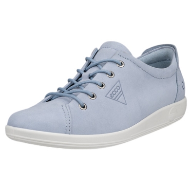 ECCO Sneaker Soft 2.0 Tie (light and flexible sole) dusty blue ladies