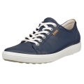 ECCO Soft 7 Sneakers (Full-grain leather) navy blue ladies