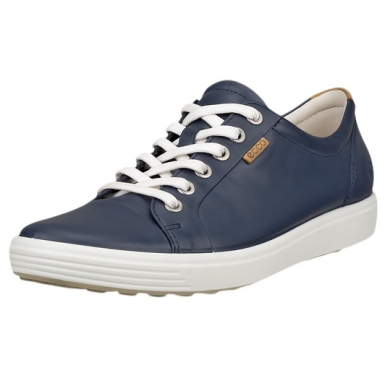 ECCO Soft 7 Sneakers (Nubuck Leather) navy blue ladies