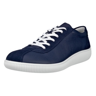 ECCO Soft Zero Sneakers (ECCO leather) navy blue/white men's